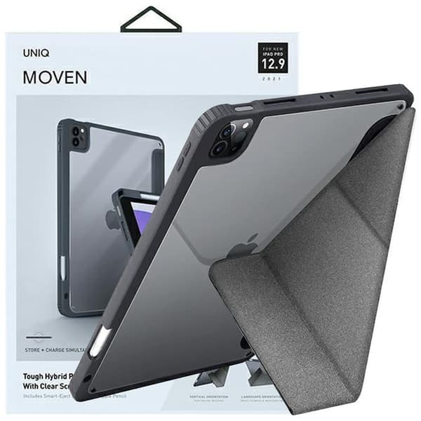 Uniq Moven-deksel for iPad Pro 12.9 (2021) Antimikrobiell - Grå