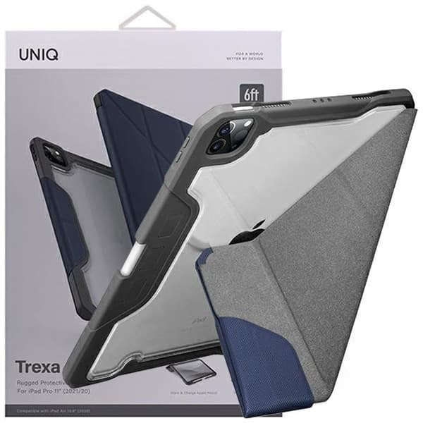 UNIQ-deksel Trexa iPad Pro 11 2021/2020 Antimikrobiell blå/blå