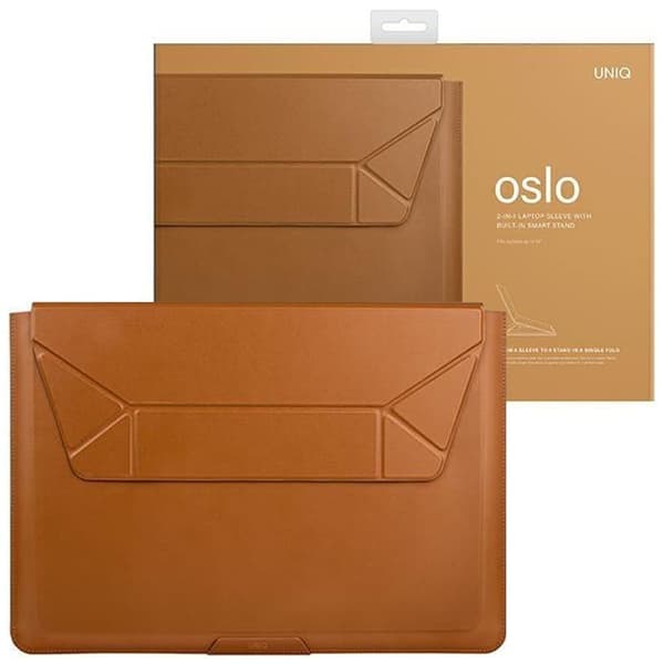 UNIQ Oslo laptop Sleeve 14 koffert brun/kolabrun
