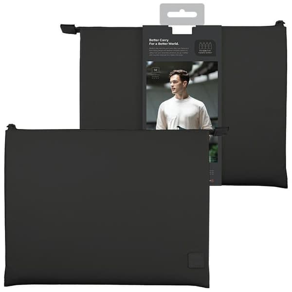 Uniq Lyon Laptop Sleeve 14 Veske - Svart Vanntett RPET