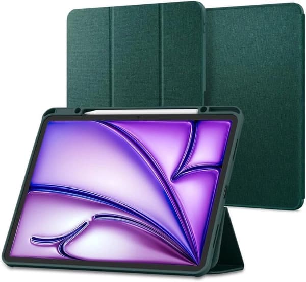 Spigen Urban Fit -kotelo iPad Airille 10,9" 4/5 2020-2022 / 11,6" 2024 - vihreä