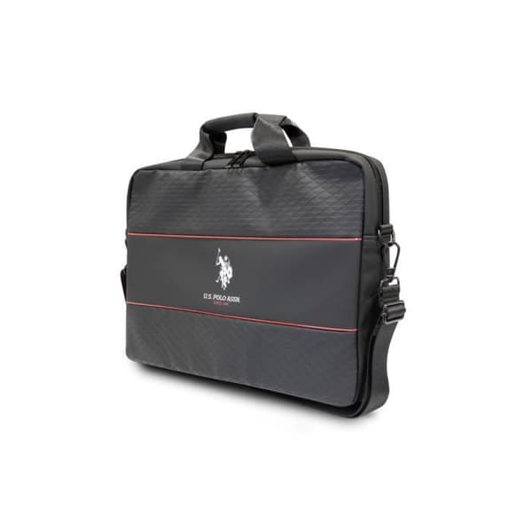 15'' Laptopväska Middle Stripe U.S. Polo Model Black
