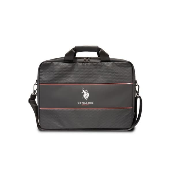 15'' Laptopväska Middle Stripe U.S. Polo Model Black