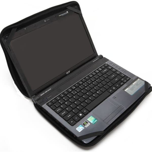 INF Neopren laptop sleeve med lynlås lukning