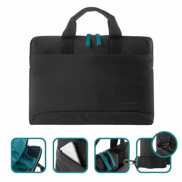 Tucano Smilza Laptopväska 15,6" svart