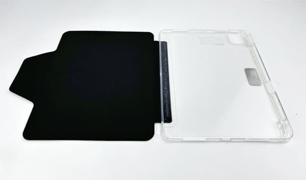 INF Klassisk svart beskyttelsesveske for iPad med blyantholder - Høyre blyantspor iPad Air 11 (2024)