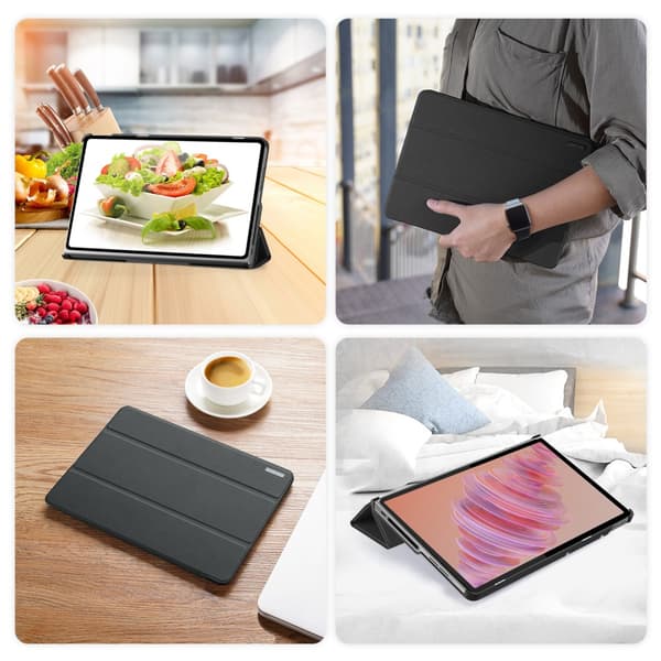 DUX DUCIS Lenovo Tab Plus 11.5" DOMO Series Trifold Suojakotelo - Musta