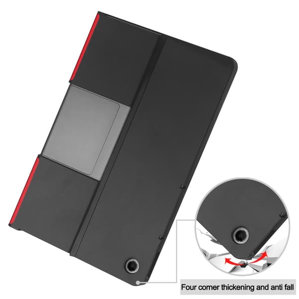 SKALO Lenovo Tab Plus 11.5" Duofold PU-Läder Fodral - Röd