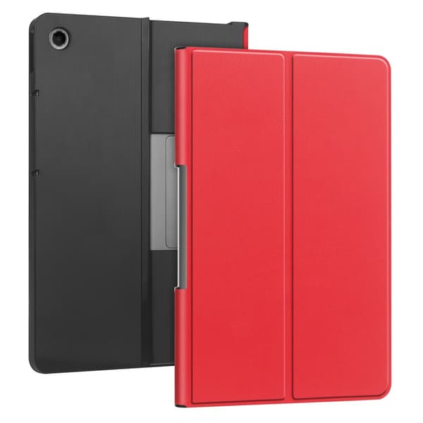 SKALO Lenovo Tab Plus 11.5" Duofold PU-Läder Fodral - Röd