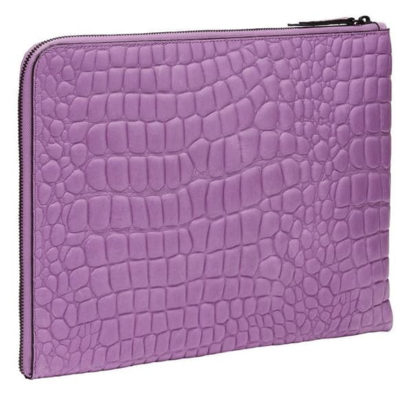 LIEBESKIND BERLIN pappersväska Waxy Croco Laptopväska Digital Lavender [198674] - laptopväska datorväska