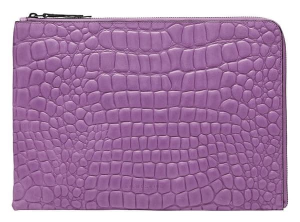 LIEBESKIND BERLIN pappersväska Waxy Croco Laptopväska Digital Lavender [198674] - laptopväska datorväska