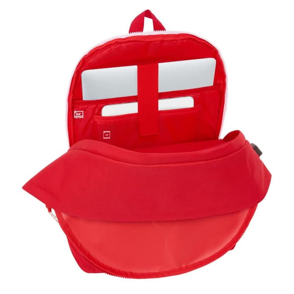 Rygsæk til bærbar computer og tablet med USB output Sevilla Fútbol Club Rød 31 x 44 x 18 cm