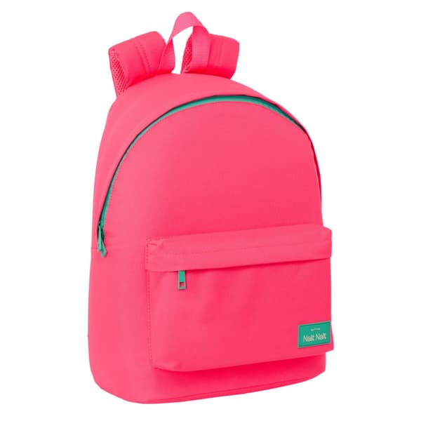 Laptop rygsæk Nait Nait Fluor Pink 31 x 41 x 16 cm