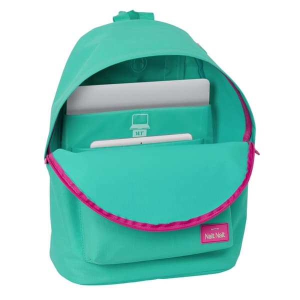 Laptopryggsäck Nait Nait Mint Grön 31 x 41 x 16 cm