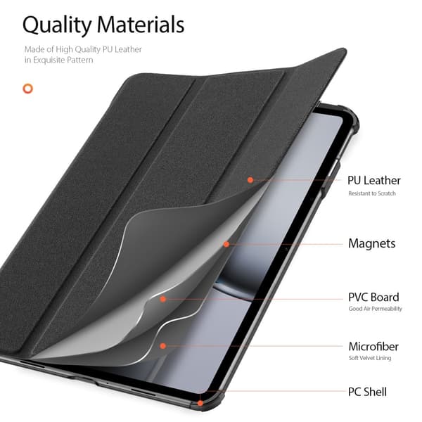 DUX DUCIS OnePlus Pad 2 DOMO Series Trifold Fodral - Svart