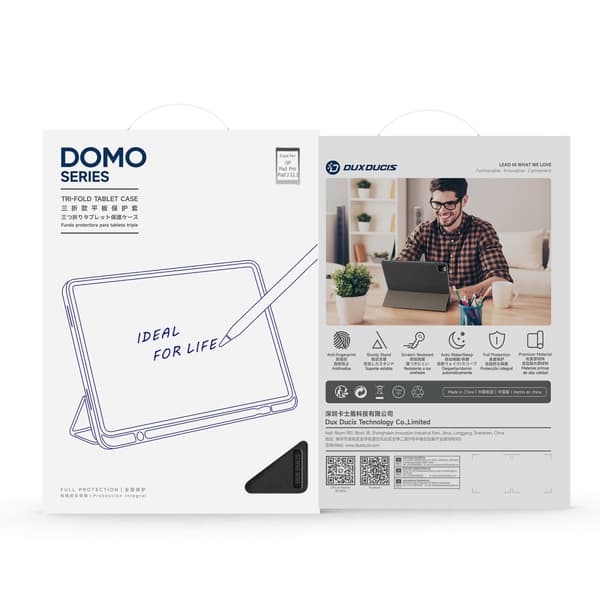 DUX DUCIS OnePlus Pad 2 DOMO Series Trifold Fodral - Svart