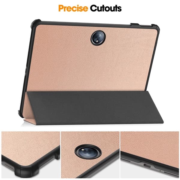 SKALO OnePlus Pad 2 Trifold Flip Cover - Rosa guld