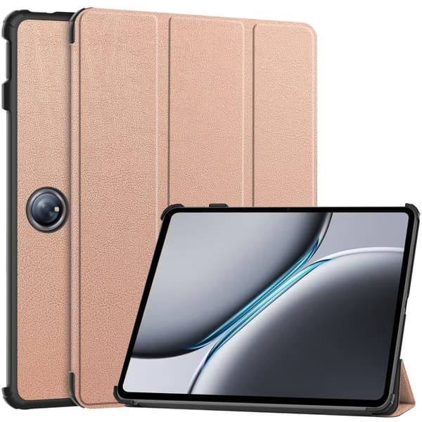 SKALO OnePlus Pad 2 Trifold Flip Cover - Rosa guld