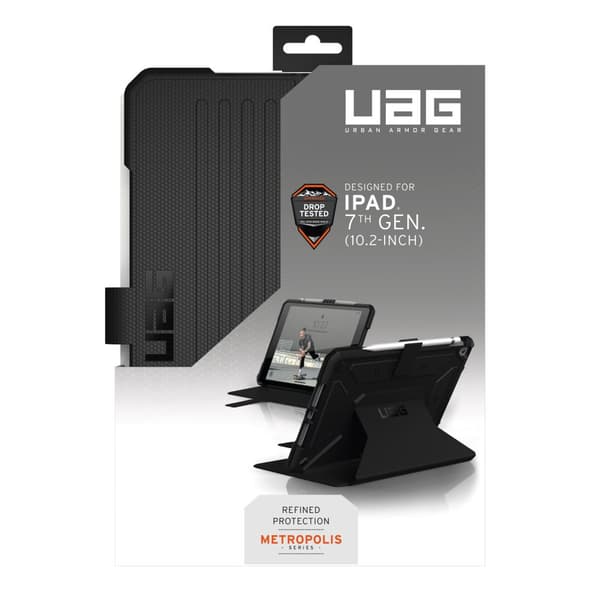 iPad 10.2" 7/8/9 gen. Metropolis, black, BULK