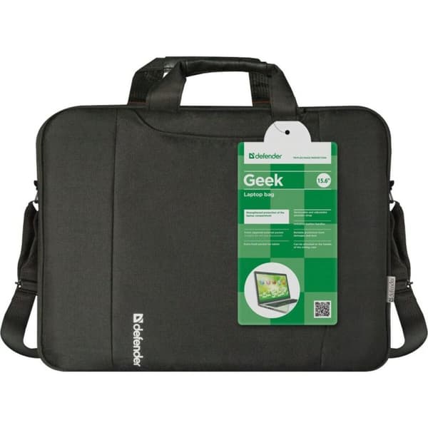 Kannettavan salkku Defender Geek Musta Yksivärinen 15,6''