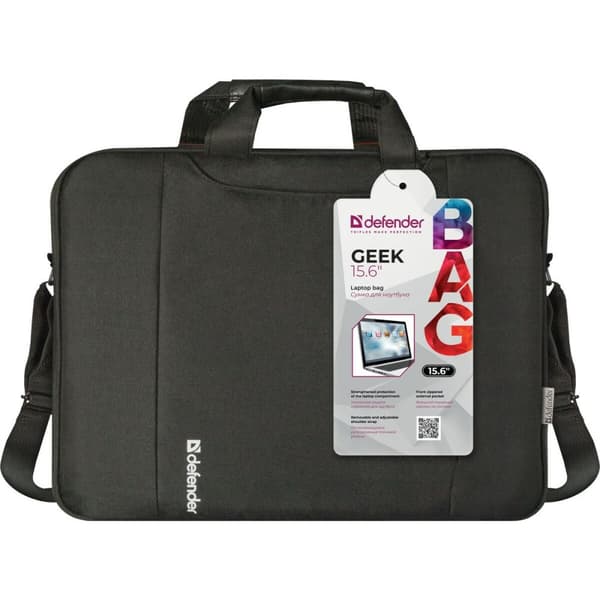 Kannettavan salkku Defender Geek Musta Yksivärinen 15,6''