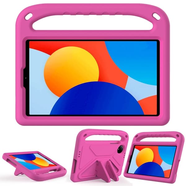 SKALO Xiaomi Redmi Pad SE 8.7 Barnskal med handtag och ställ - Rosa