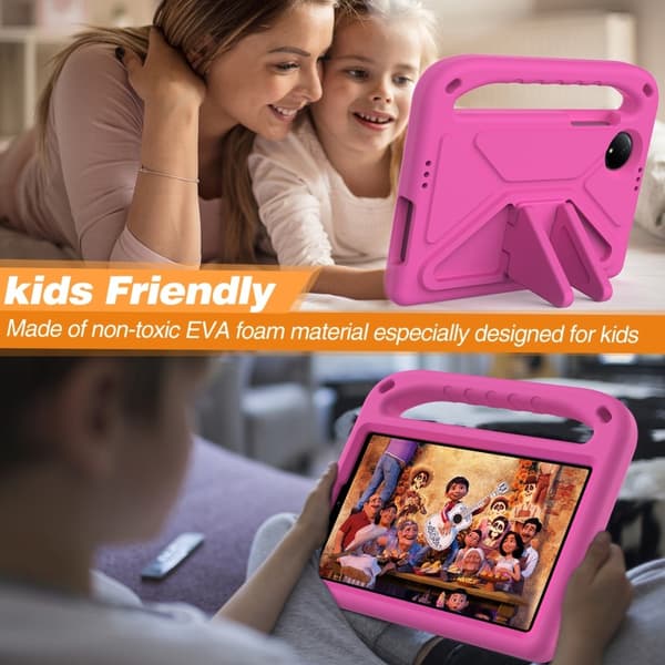 SKALO Xiaomi Redmi Pad SE 8.7 Barnskal med handtag och ställ - Rosa