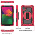Pikkukuva 5 / 9: SKALO Xiaomi Redmi Pad SE 8.7 Extra Shockproof Armor 360 Kahva/Tripod Suojakuori - Punainen