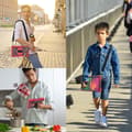 Pikkukuva 8 / 9: SKALO Xiaomi Redmi Pad SE 8.7 Extra Shockproof Armor 360 Kahva/Tripod Suojakuori - Punainen