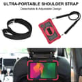 Pikkukuva 9 / 9: SKALO Xiaomi Redmi Pad SE 8.7 Extra Shockproof Armor 360 Kahva/Tripod Suojakuori - Punainen