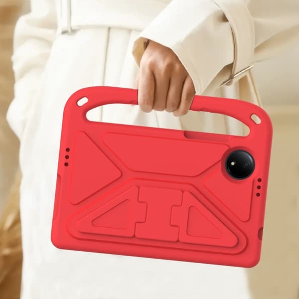 SKALO Xiaomi Redmi Pad SE 8.7 Barnskal med handtag och ställ - Röd