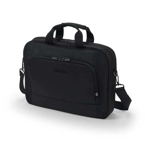 DICOTA Ekologisk Väska TOP TRAVELLER BASE Svart För Bärbar Dator 13"-14.1" Ultralätt Med Högdensitets Skumgaranti