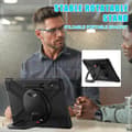 Pikkukuva 5 / 11: SKALO Samsung Tab S10 Ultra Extra Shockproof Armor 360 Kahva/Tripod Suojakuori - Musta