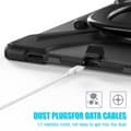 Pikkukuva 6 / 11: SKALO Samsung Tab S10 Ultra Extra Shockproof Armor 360 Kahva/Tripod Suojakuori - Musta