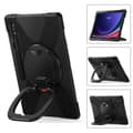 Pikkukuva 10 / 11: SKALO Samsung Tab S10 Ultra Extra Shockproof Armor 360 Kahva/Tripod Suojakuori - Musta