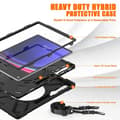 Pikkukuva 6 / 7: SKALO Samsung Tab S10 Ultra Extra Shock Resistant Armor Handle Kuori Olkahihnalla - Musta