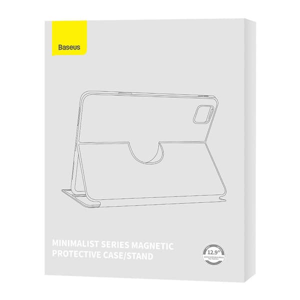 Baseus Minimalist Series IPad PRO 12.9 Magnetisk beskyttelsesveske (lys grå)