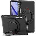 Pikkukuva 9 / 10: SKALO Samsung Tab S10 Plus Extra Shockproof Armor 360 Kahva/Tripod Suojakuori - Musta