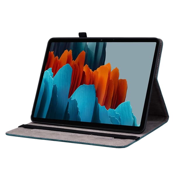 SKALO Samsung Tab S10 Plus Mandala Butterfly Flip Cover - Blå