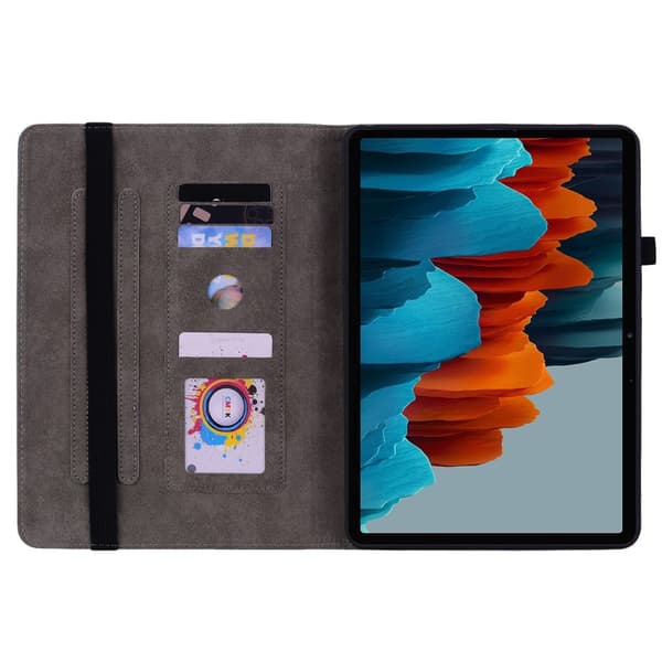 SKALO Samsung Tab S10 Plus Mandala Butterfly Flip Cover - Blå