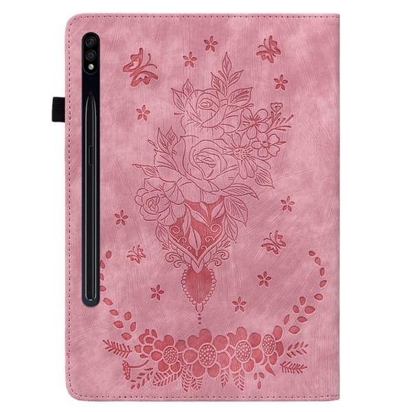 SKALO Samsung Tab S10 Plus Mandala Butterfly Suojakotelo - Pinkki