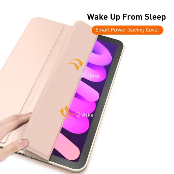 SKALO iPad Mini (2024) Trifold Flip Cover - Pink