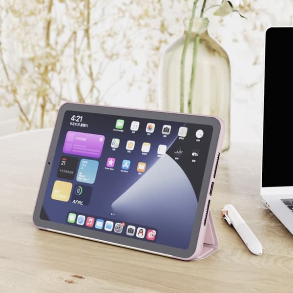 SKALO iPad Mini (2024) Trifold Flip Cover - Pink