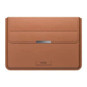INVZI læderetui/cover med stativfunktion til MacBook Pro/Air 13"/14" (brun)