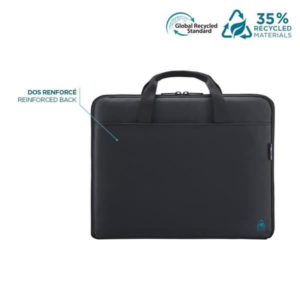Kompakt väska - Mobilis - Trendy - 35% återvunnet - 10-12.5'' - Svart