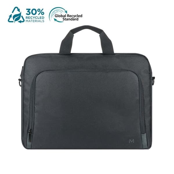 Laptopväska - THE ONE - 16-17'' - Ekodesignad - Avtagbar axelrem - Svart