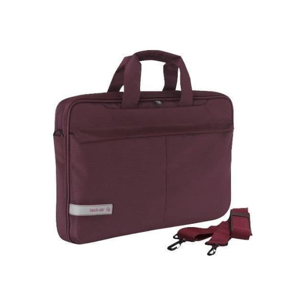 TECHAIR Soft Modern Premium 15,6" laptopväska - Sidoskydd - Vagnfäste - Plommon