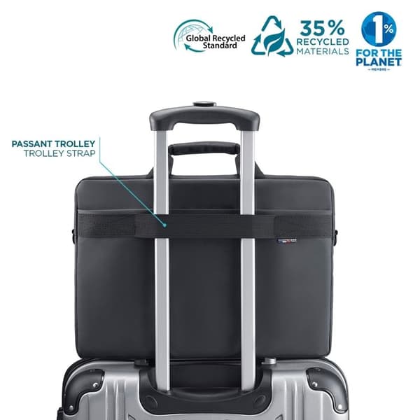 Laptopväska - Mobilis - Trendy - 11-14'' - Vattentåligt tyg - Svart