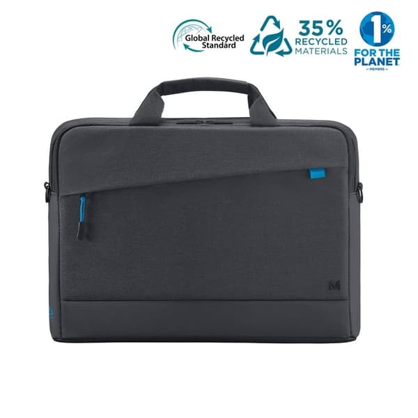 Laptopväska - Mobilis - Trendy - 11-14'' - Vattentåligt tyg - Svart