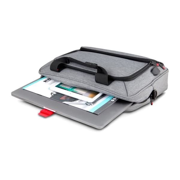Laptopväska - URBAN FACTORY - MTE14UF - 13''/14'' - USB-port - Gråmelerad